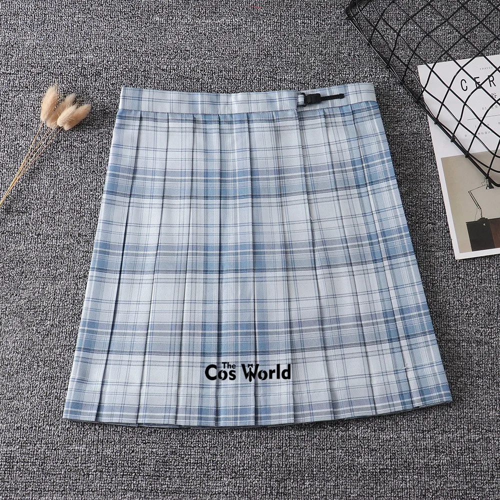 [Iceland] Girl's Summer High Waist Pleated Skirts Plaid Skirts Women Dress For JK School Uniform Students Cloths