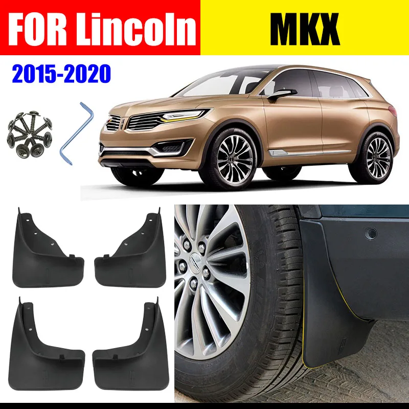 

auto styline FOR Lincoln MKX Mudflaps Fender Mudguard Splash Mud flasp Guard Fenders Mudguards car accessories Fronrt Rear 4pcs