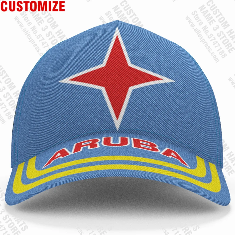 Aruba Baseball Caps Free 3d Custom Made Name Number Team Logo Aw Hats Tees Abw Country Travel Dutch Nation Island Flags Headgear