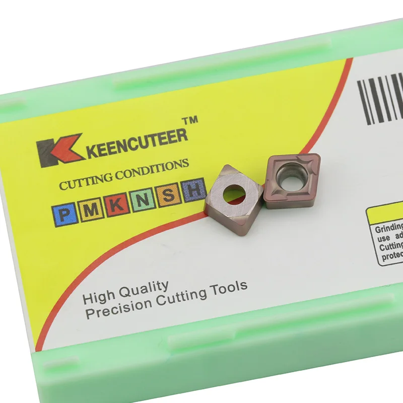 Imagem -03 - Carboneto de Inserção Ccmt Ferramenta de Torneamento Interno Diamante Cnc Lâmina Cortador Torno Para-sclcr 10 Peças Ccmt060204 Ccmt060208