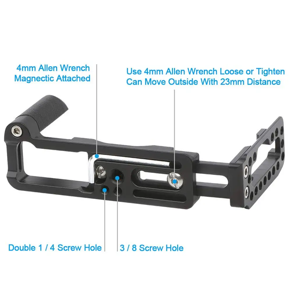 แผ่น QUICK RELEASE L Holder Grip สำหรับ Fuji Fujifilm X100V กล้อง,Benro ARCA Swiss Tripod HEAD