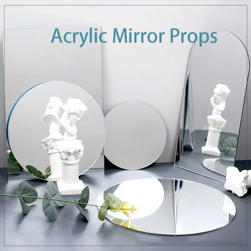 Acrylic Mirror Board Cosmetics Photography Backdrops Birthday Room Decoretiong Ornaments Photograthy Props for Photo Studio