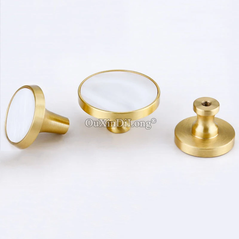 Designed 20PCS European Brass Cabinet Pulls Furniture Handles Cupboard Wardrobe Drawer Wine Kitchen Cabinet Handles & Knobs