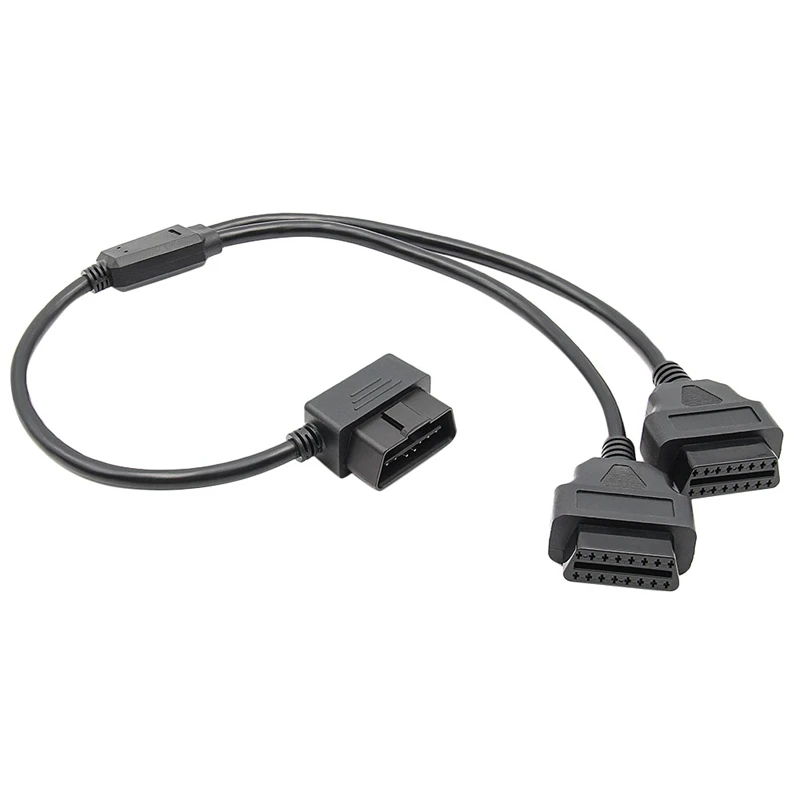 

50cm Y Style OBD 2 OBDII Adapter Splitter Cable Male to Dual Female OBD2 Diagnostic-Tool Car Connector Cable