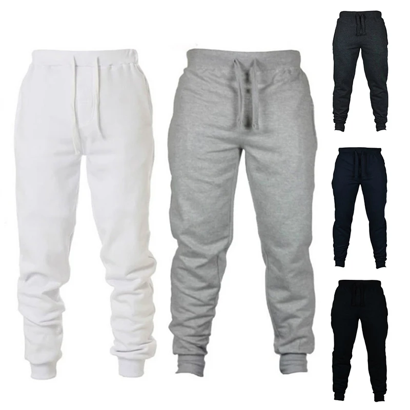 ฤดูใบไม้ร่วง Casual กางเกง Joggers กางเกงฟิตเนสผู้ชาย Tracksuit กางเกง Skinny Sweatpants กางเกงวิ่งกีฬา