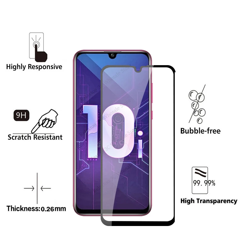 Tempered glass honor 10i screen protector For huawei honor 10i hono honer 10 i honor10i i10 HRY-LX1T safety protective glas Film