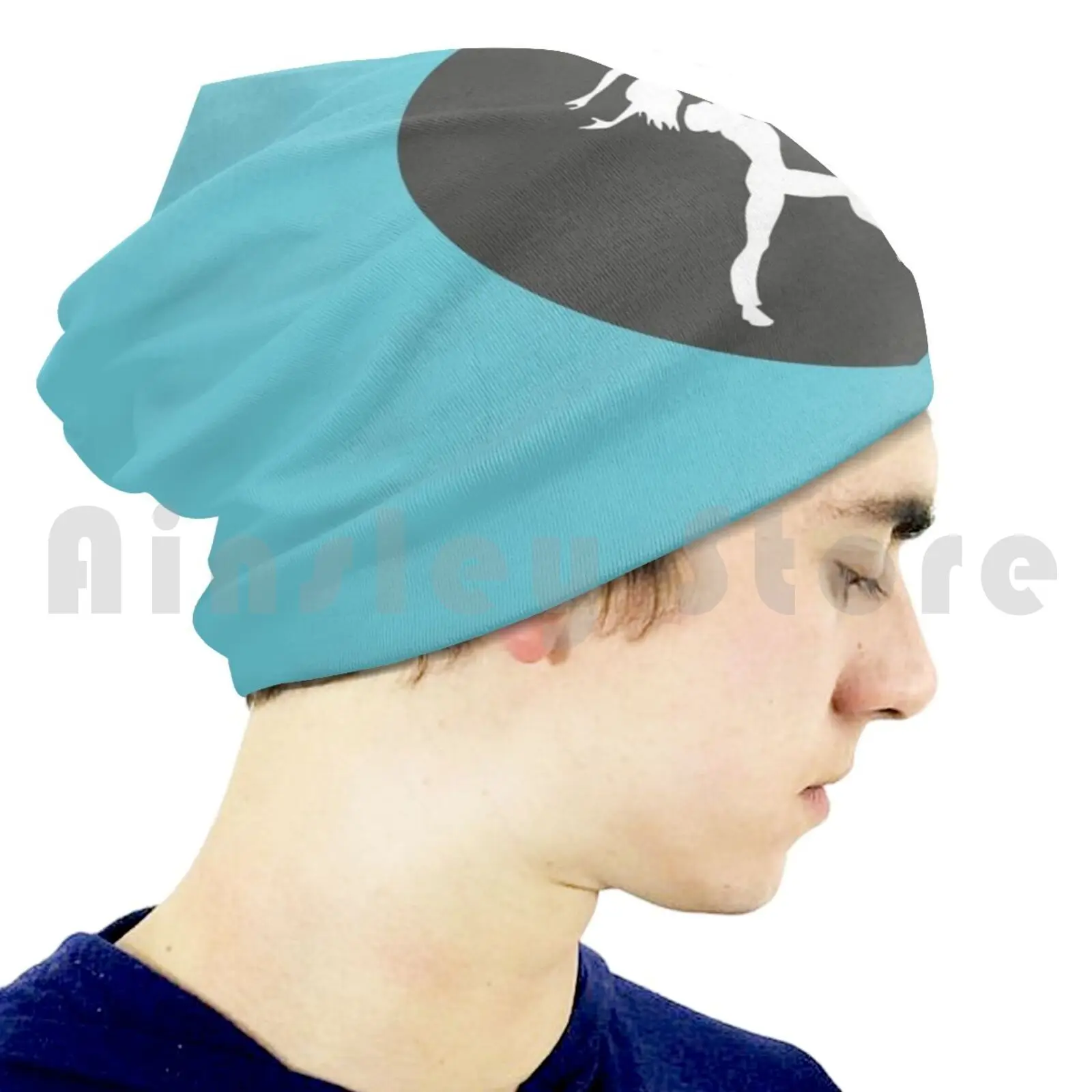 Coração Logo Char-Sol Beanie Capa de Cobertor para Meninas, Almofada Estampada DIY, Meias Dance Dancer, Meias Cinza Teal, Tap Jazz Ballet