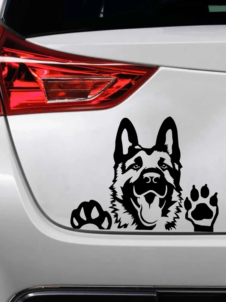 S51897 # Various Sizes/Colors Car Stickers Vinyl Decal German Shepherd Dog  Motorcycle Decorative Accessories Creative Laptop