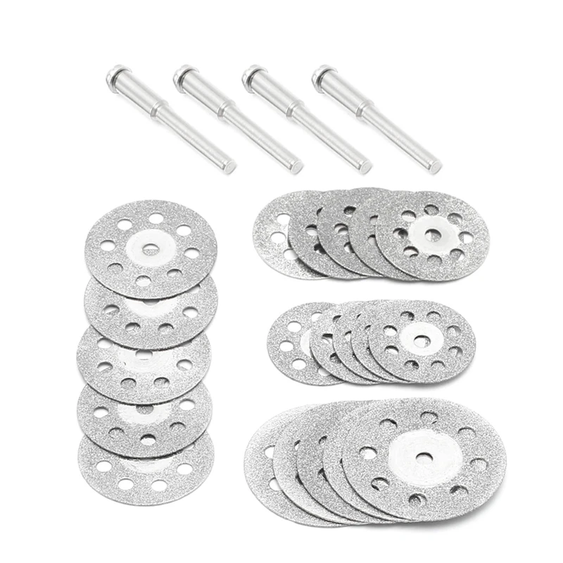 5Pcs/set 20/22/25/30 Dremel Accessories Diamond Grinding Wheel Saw Circular Cutting Disc Dremel Rotary Tool Diamond Discs