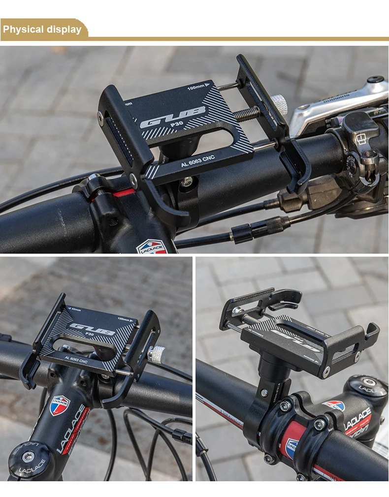 HSSEE Fahrrad-Telefonhalterung, CNC-Aluminiumlegierung 360° ° Rotierender MTB-Telefonhalter Fahrrad Moto Unterstützung Telephong Fahrradzubehör – Detail 10