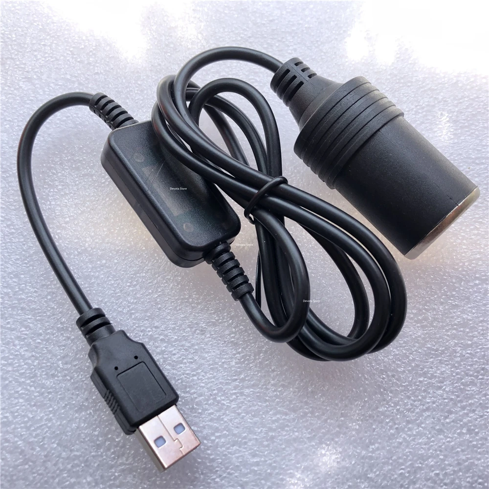 USB To Cigarette Lighter Holder 5V2A Female Seat For Driving Recorder Mobile power cord Parking monitoring conversion purifier