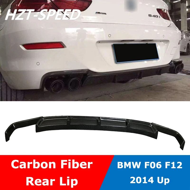 

Carbon Fiber Rear Spoiler Bumper Lip Diffuser For BMW 6 Series F12 640i 650i Car Body Kit 2014 Up