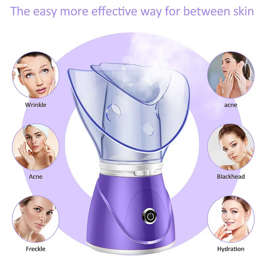 Facial Face Steamer Deep Cleanser Mist Steam Sprayer Spa Skin Vaporizer Promote Blood Circulation