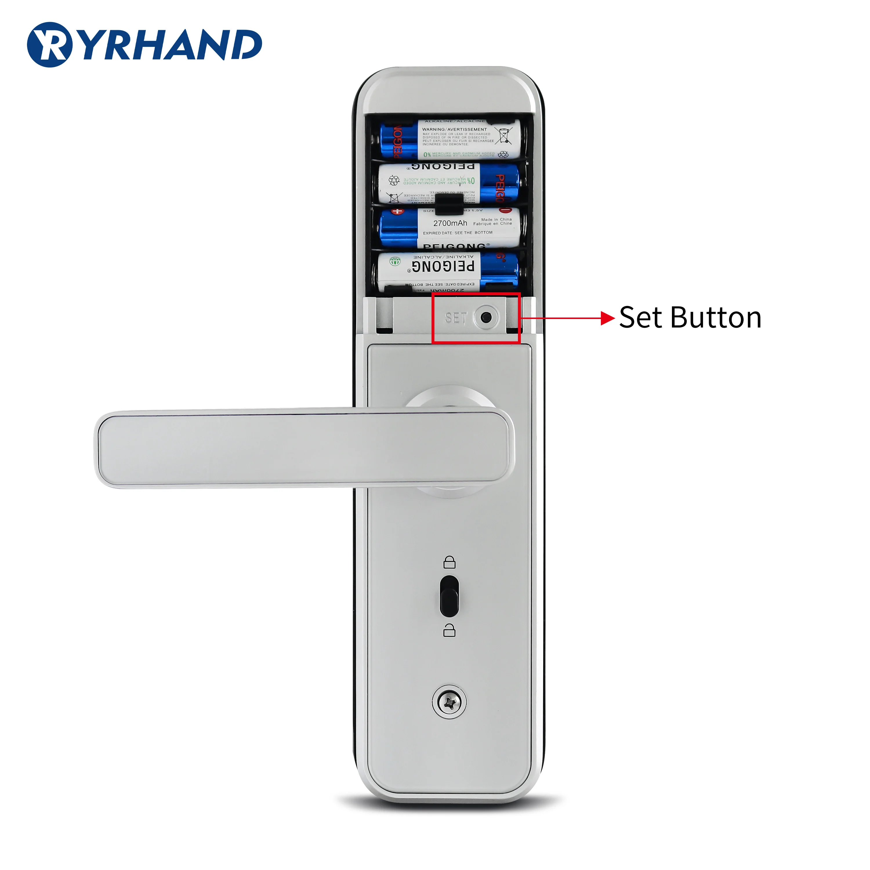 X5 Wifi Electronic Smart Door Lock With ttlock App, Security Biometric Fingerprint Intelligent Lock With Password RFID card