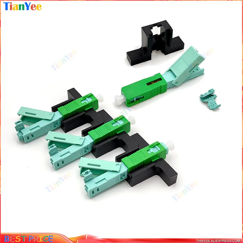 TianYee High Quality 53MM SC APC SM Single-Mode Optical Connector FTTH Tool Cold Connector SC UPC Fiber Optic Fast Connnector