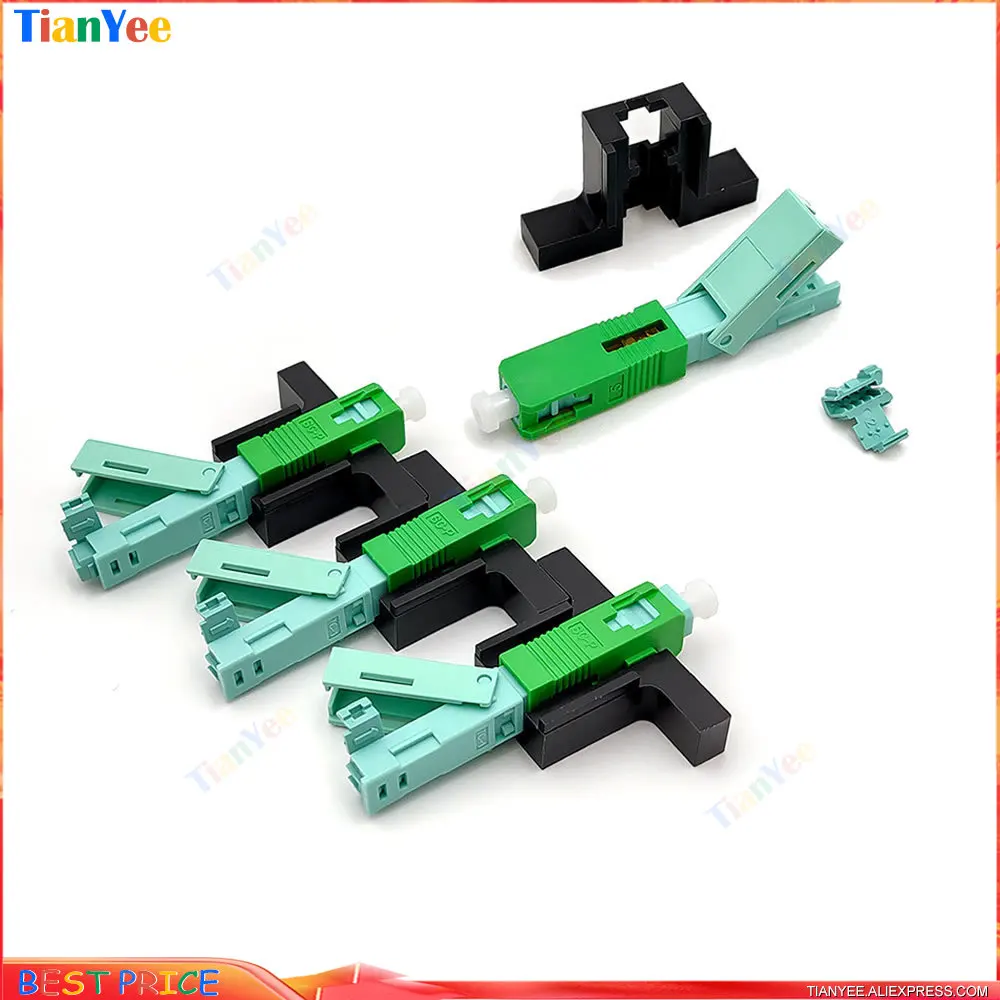 TianYee-Conector Óptico Monomodo, Ferramenta FTTH, Conector Frio, SC, APC, SM, SC, UPC, Conector Rápido, Alta Qualidade, 53mm