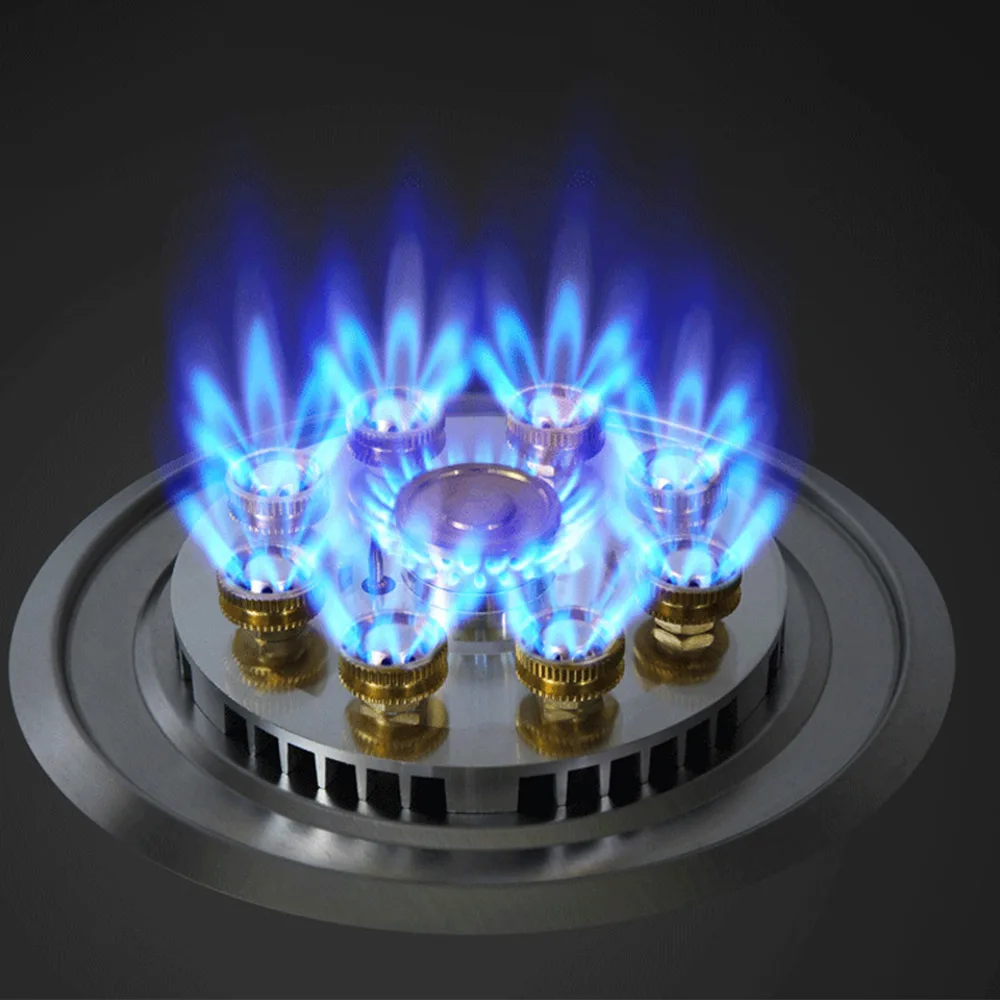 Household Gas Stove Hob Gas Burner Built-in Gas Cooker Desktop Gas Cooktop Timed Liquefied Gas Stove Cooktop estufa de gas