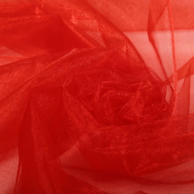 48cm x 10m organza wedding decoration birthday event party supplies tulle convolution 66