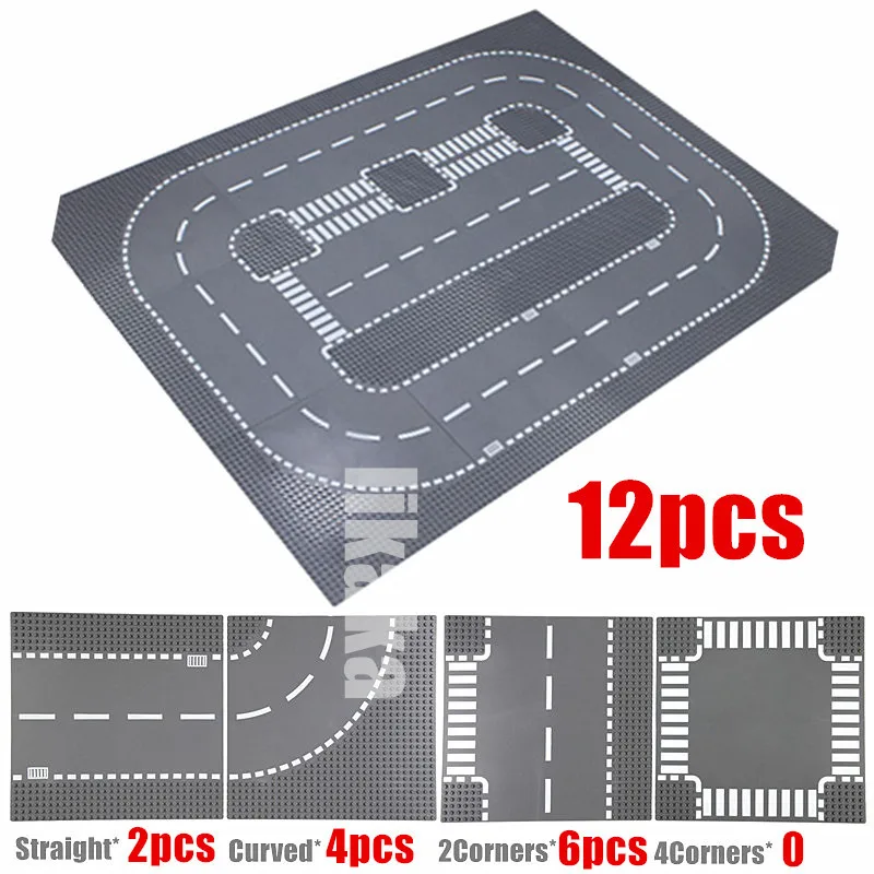 32*32 Dots Road Grondplaten Klassieke Bouwstenen Bouw Speelgoed Stad Straat Bricks Compatibel 32X32 Rivier Placas de Base