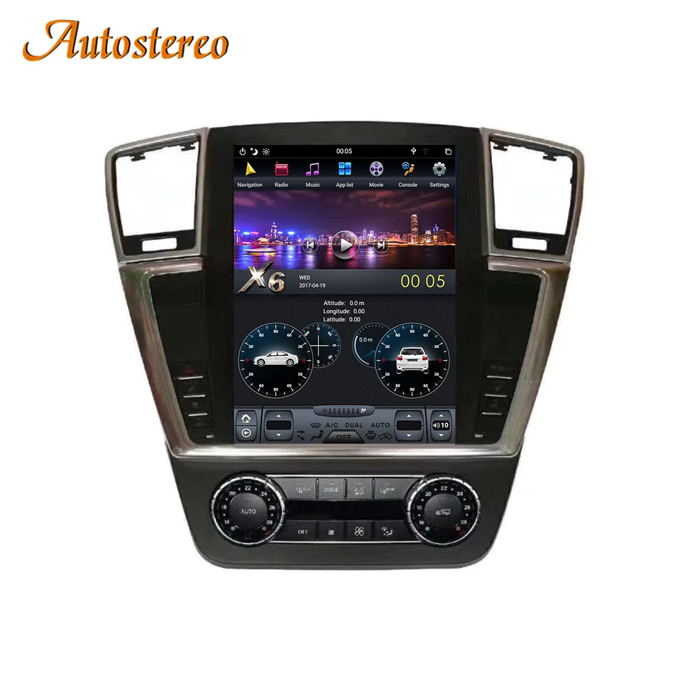 Carplay Tesla style Android11 Car GPS Navigation For MERCEDES-BENZ ML GL 2013-2015 Multimedia Auto Radio Tape Recorder Head Unit