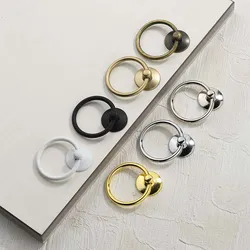 Nordic Modern Minimalist Home Improvement Drawer Ring Single Hole Pull Ring American Golden Wardrobe Door Handle