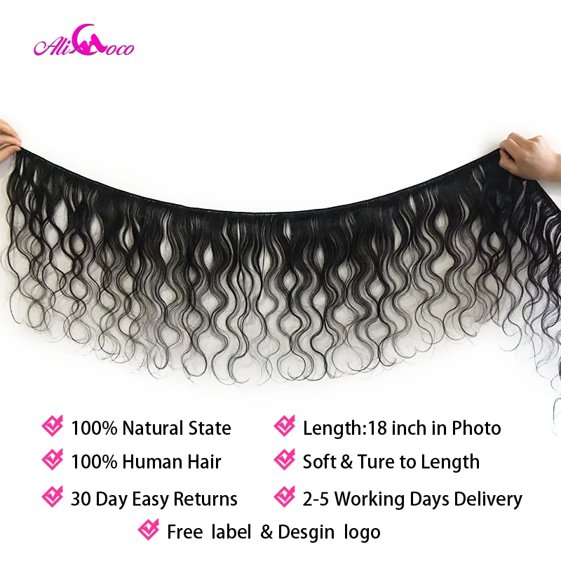 Ali Coco Malaysian Body Wave Hair Bundles 1/3/4 Bundles 8-30 inch Body Wave Deals Non Remy Omber Hair 100% Human Hair Extensions