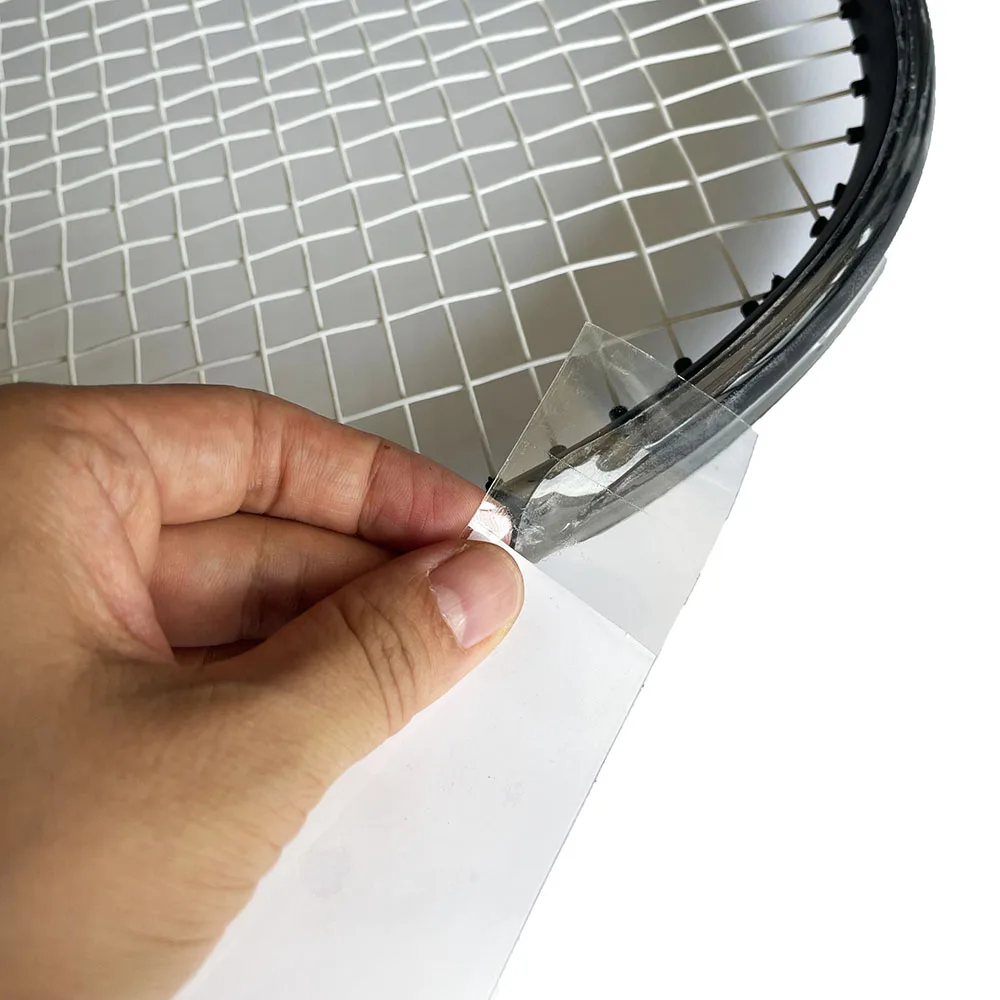 2pcs Transparent TPU Tennis Racket Paddle racket Head Protection Tapes