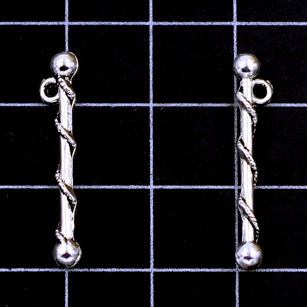 50 pz Majorette Baton Charms pendenti argento antico tono gioielli risultati fai da te 26x3.5mm