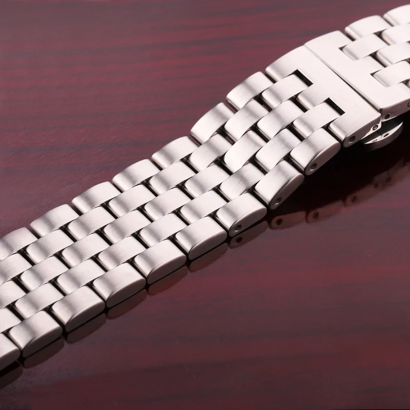 Watch Band Bracelet 20mm 22mm 24mm 26mm Women Men Silver Wrist Stainless Steel Universal Watch Strap Stainless Steel Strap