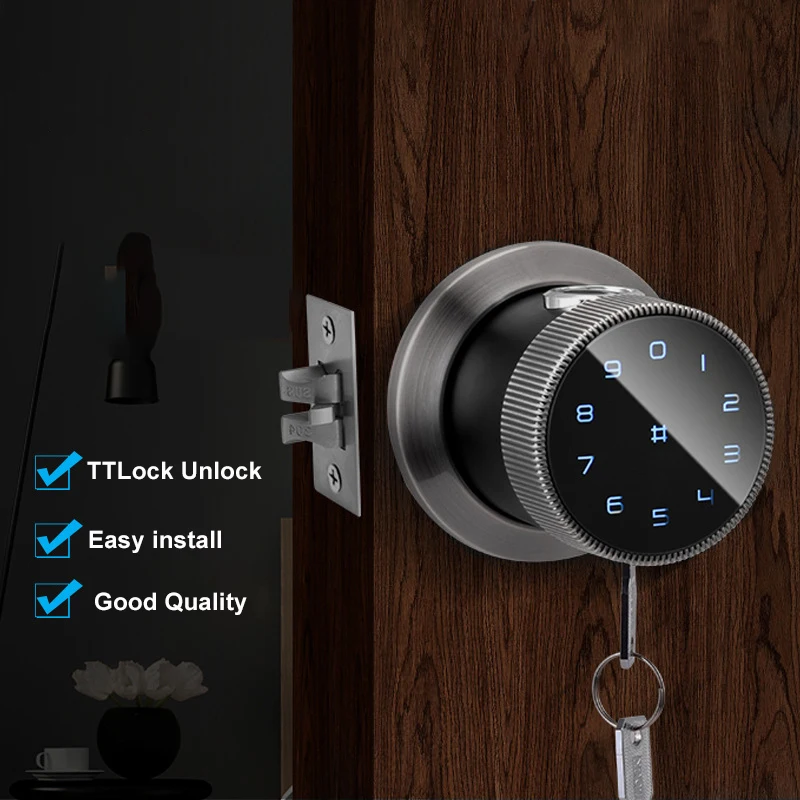 TT Lock App Control Fingerprint Lock New Bluetooth Access Electronic Biometric Fingerprint Identification Household Lock