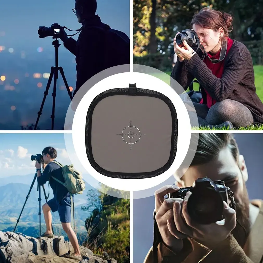 2in1 Grey White Balance Card 12'' 30CM 18% White Balance Card Mini Gray Card Photographic Calibration Camera Checker DSLR Photo