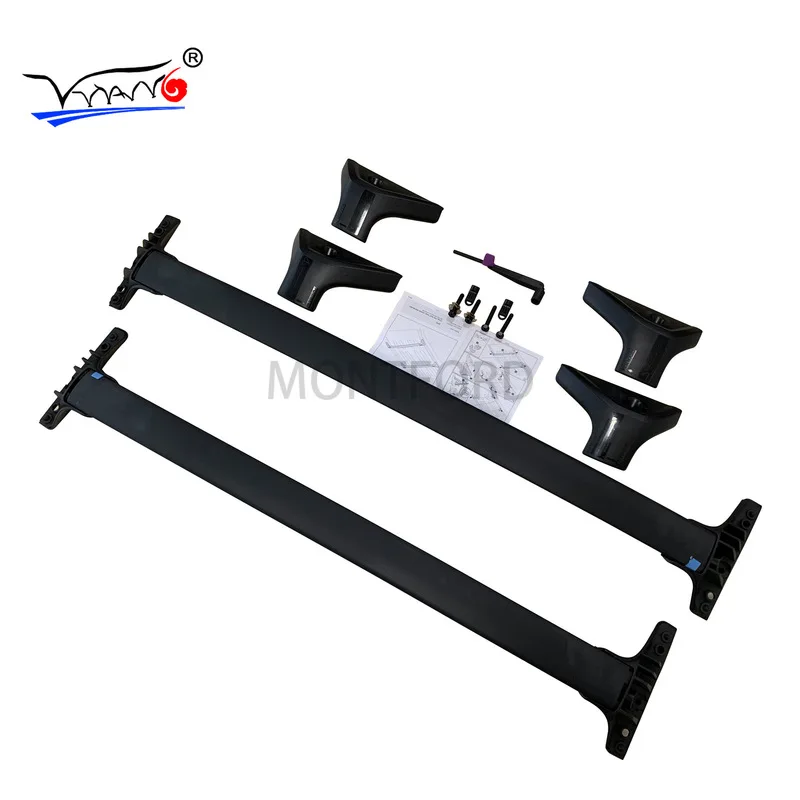 New arrival horizontal roof rack bar Transverse roof rail cross bar For Toyota RAV4 2020+ aluminum alloy+ABS, US orignal style