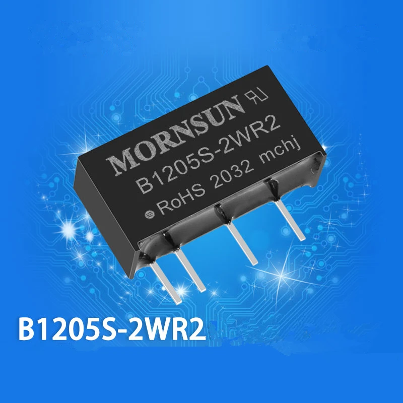 

10Pcs/lot New original MORNSUN DC-DC power module B1205S-2WR2 isolated regulated power supply 12V to 5V 0.4A 1.5kV 2W B0125S-2W