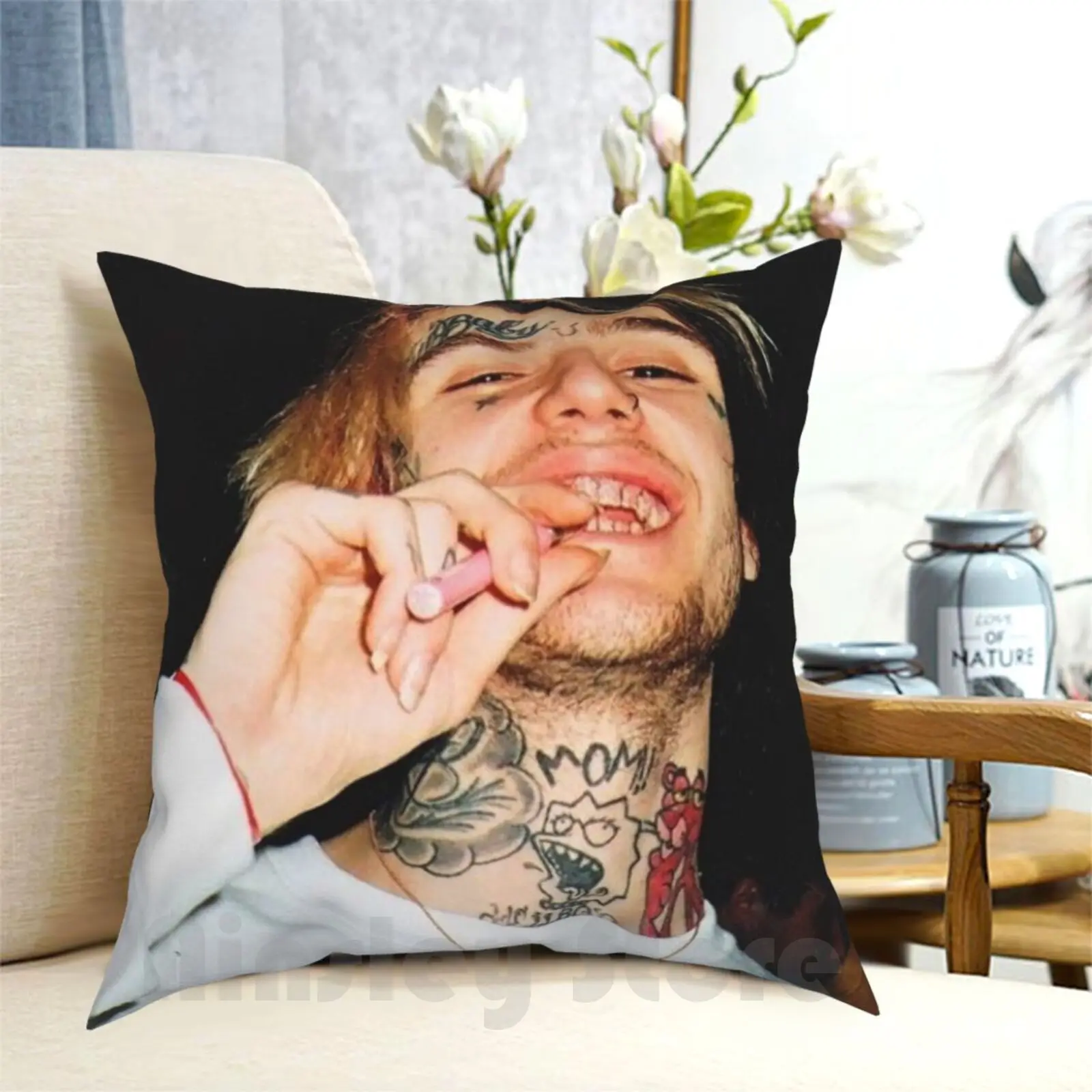 Rip Lil Peep Pillow Case Printed Home Soft Throw Pillow Lil Peep Peep Lil Peep Lil Tracy Lil Lil Tracy New Lil Peep Lil