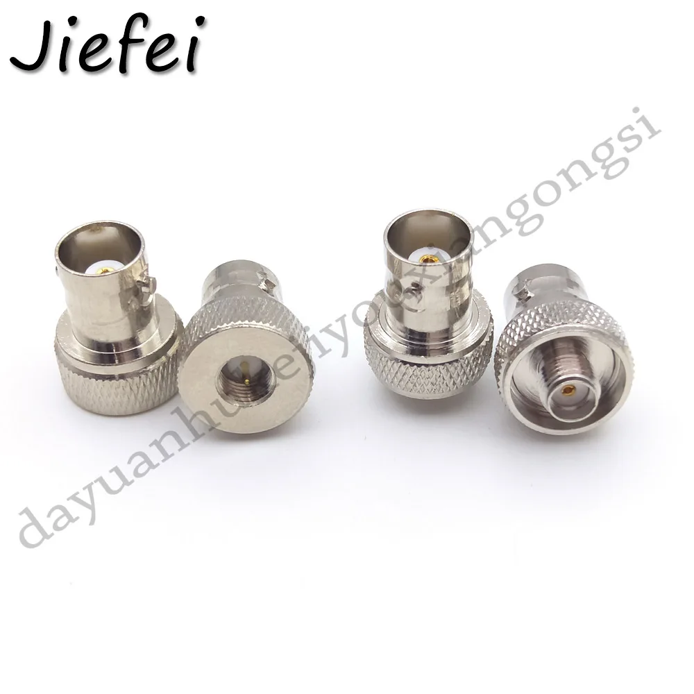 10-150pcs New silver RF Coaxial Adapter SMA Male / Female to BNC Female RF Connectors For Two Way Radio