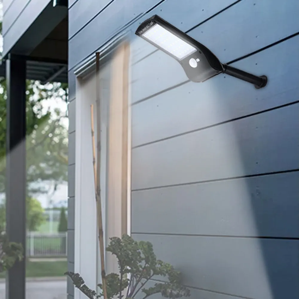 

LEDs Solar Powered Wall Light PIR Motion Sensor Lamp with Mounting Pole Drop shipping