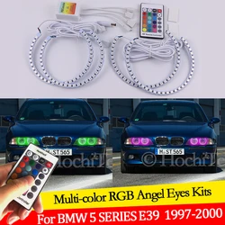 Per BMW serie 5 E39 525i 528i 530i 540i 1997 1998 1999 2000 16 colori RGB Angel Eyes anelli LED RF Wireless Control DRL