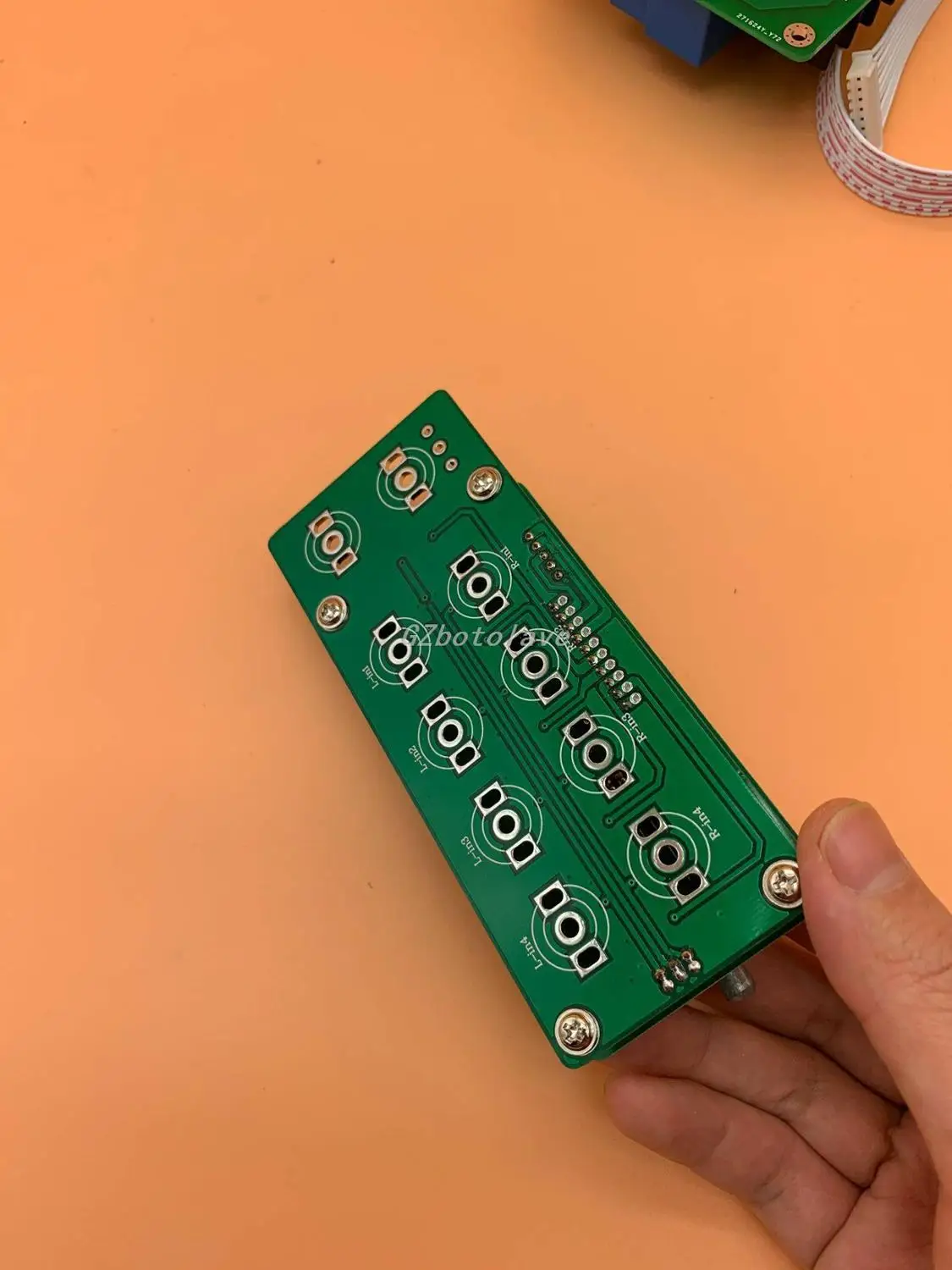 4 Way Input  ALPS Motor potentiometer Remote Volume Control Board With LED Display