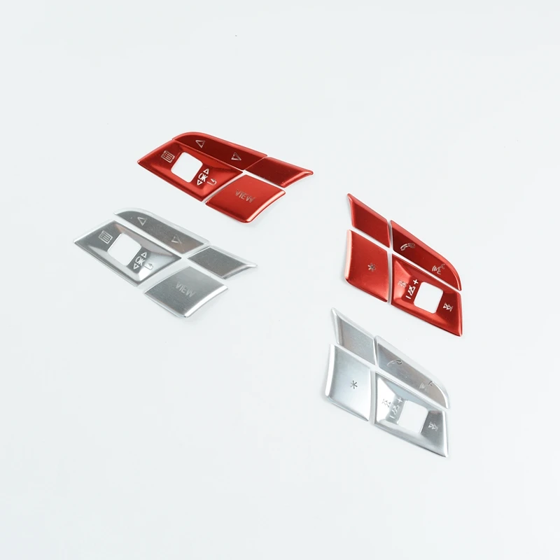 

Car Accessories Console Steering Wheel Buttons Sequins Decoration Cover Aluminum Alloy Sticker For Audi A4 A5 S4 S5 S3 2020-2021