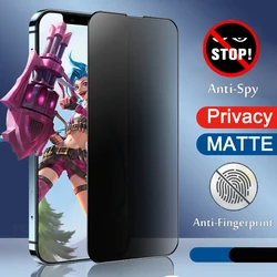 Matte Anti Spy Privacy Tempered Glass Screen Protector For iPhone 17 Air 17E 16E 16 15 14 13 12 mini 11 Pro X XR XS Max Plus