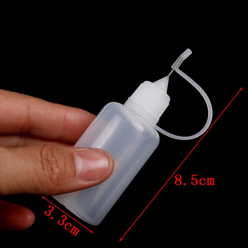 5/10pcs 10/30ml Empty Plastic Squeezable Dropper Bottles Eye Liquid Dropper Needle Tip Drop Refillable Bottle