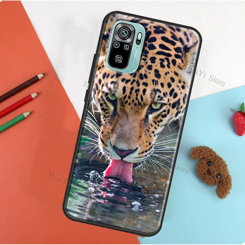 Cheetah Panther tiger lion For Xiaomi Redmi Note 9 7 8 Pro 8T 9S Note 10 Pro Case For Redmi 9C 9A 8A 7A 9 9T Coque