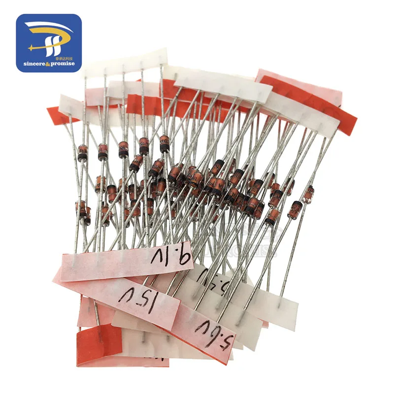 14 Werte*5 Stück=70 Stück 1W Zener-Dioden-Set 1/2W DO-41 3,3V-30V Komponenten DIY-Kit 14 Arten von häufig verwendeten Spannungen – Detail 4