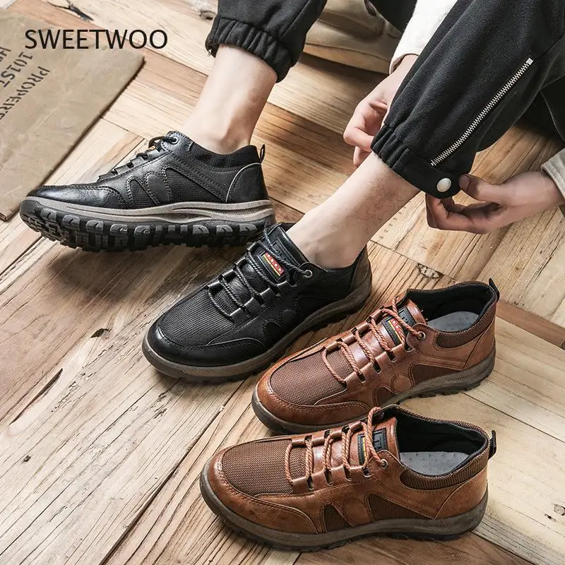 Sepatu Kasual Pria 2021 Sneakers Ringan Fashion Pria Sepatu Kasual Kulit Pria Diskon Besar Sepatu Tunggal Sepatu Katun 39-44