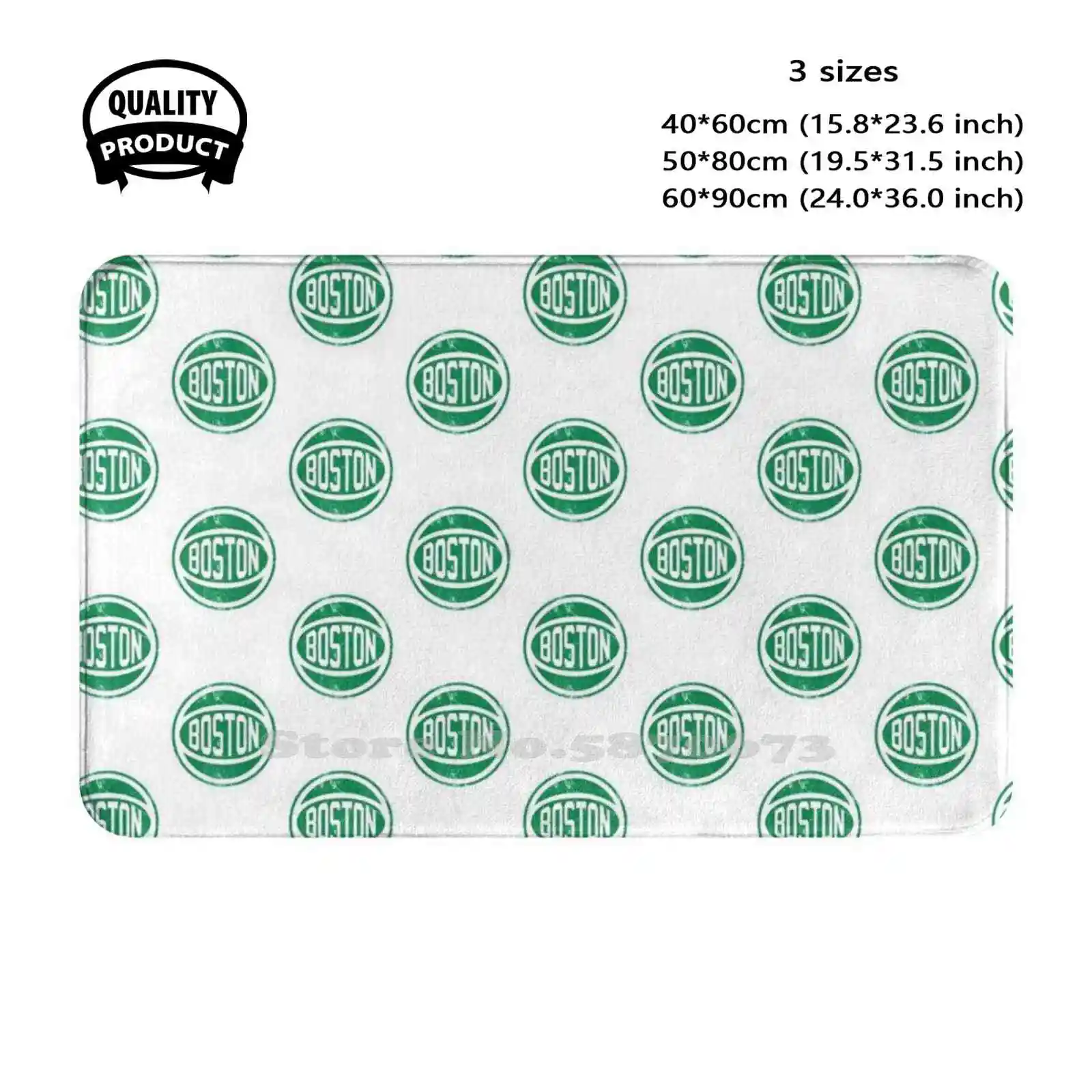 Boston Retro Ball 2 Soft Cushion Home Carpet Door Mat Car Rug Basketball Retro Vintage Jaylen Brown Jayson Tatum Larry Bird Al
