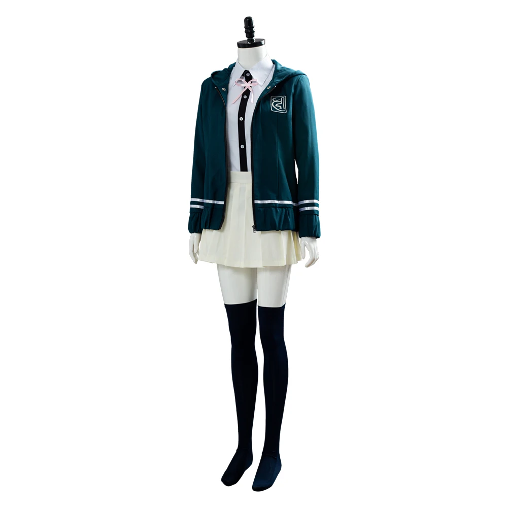 スーパーdanganronpa 2コスプレ千秋七海コスプレ衣装制服ジャケットシャツスカートカスタムメイド女性のための女の子