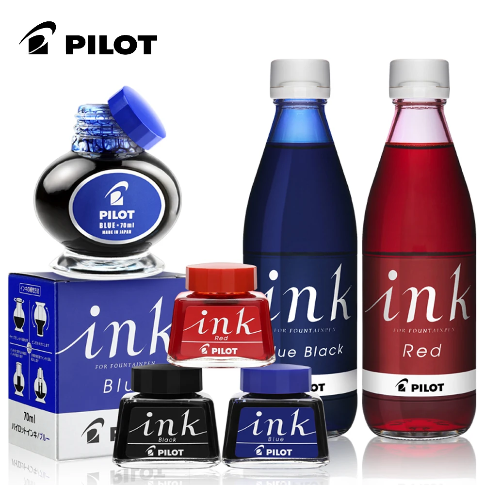 1 Bottle Pilot Fountain Pen Ink INK-70 / INK-30 / INK-350 Non-blocking Ink Non-carbon Ink Quick-drying Large Capacity 30ml