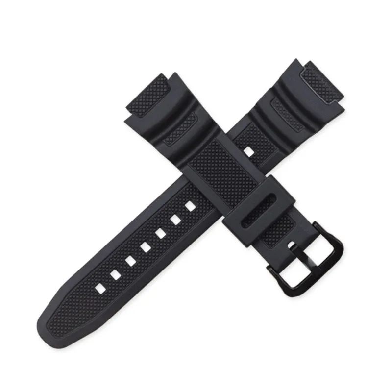 Watch Band For Casio G-shock SGW300H AE1000 W-800H W218H W-S210H AQS810W W800H Pin Buckle Strap Watch Black Wrist Bracelet