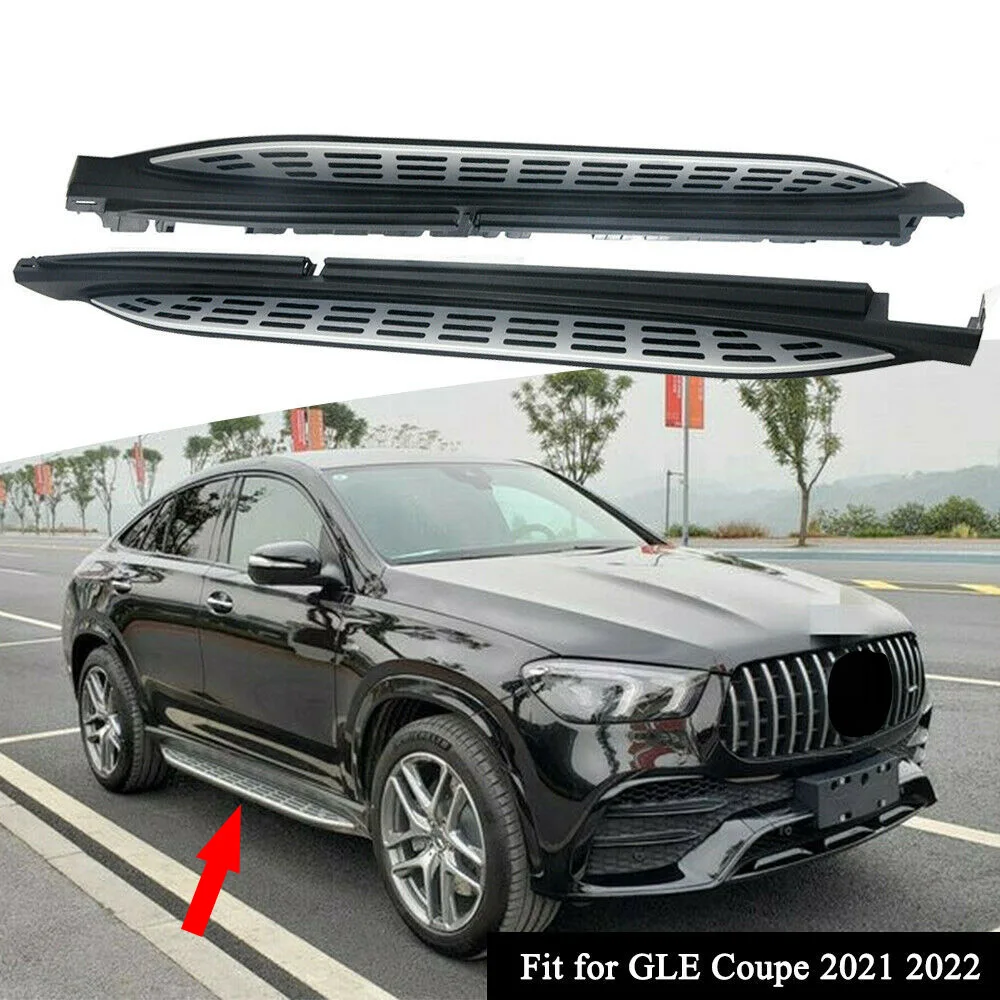 

Fits for Mercedes-Benz New GLE Coupe 2021 2022 Running Board Nerf Bar Side Step car modification