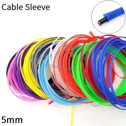 5mm Braided Cable Sleeve PET Expandable Insulated Nylon Colorful High Density Tight Sheath Protector Line Harness Wire Wrap